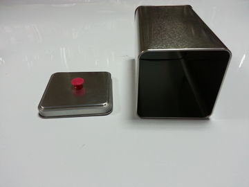中国 金正方形の金属のブリキ板の茶小さなかん、厚さ 0.23mm サプライヤー