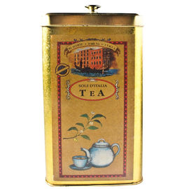 中国 茶/コーヒー包装のための正方形の金錫の茶小さなかんの缶 サプライヤー