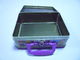 多彩な金属の錫のお弁当箱、ブリキ カバー蝶番の正方形の錫箱 サプライヤー
