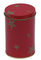 赤い色の錫の茶小さなかん、円形の茶錫箱との Dia72 x 112hmm サプライヤー