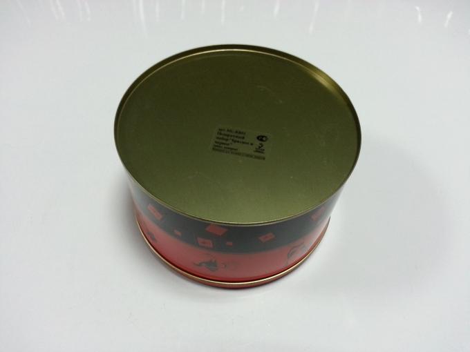 赤食品等級の錫の容器/Cylindroid のブリキの缶