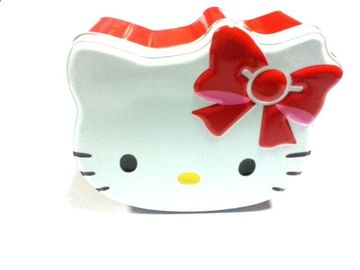 中国 ハローキティの錫キャンデーの容器、猫の頭部、普及した項目のようにちょうど鮮やかな一見 サプライヤー