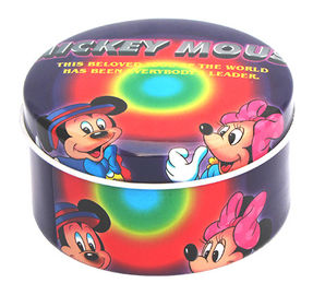中国 ミッキー マウスの空のギフトの錫箱、ふたによって包むギフトのためのディズニーの缶 サプライヤー