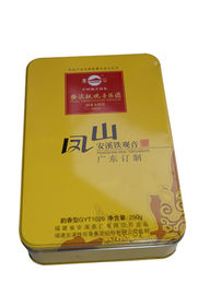 中国 黄色い色刷/250G パッキングが付いている Anxi TieGuanYin の錫の茶小さなかん サプライヤー