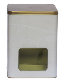 中国 正方形の昇進の缶の金は透明な窓が付いているふたを消失させました サプライヤー