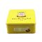 中国 ふた、黄色のスポット カラー小さいキャンデーの錫が付いているNestleのクッキーの錫の金属箱 輸出国