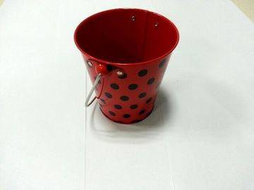 点とカスタマイズされるハンドルのギフトの金属の錫のバケツ 4 の色刷 サプライヤー