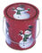 クリスマスの休日の錫の容器、金属のハンドル、Dia110xH130mm が付いている食品等級 サプライヤー