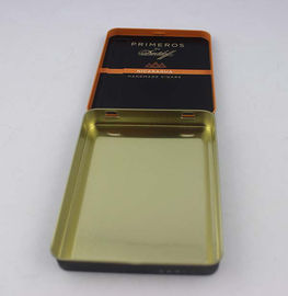 中国 ブリキの黒いタバコの錫箱 CYMK の印刷の厚さ 0.2mm 代理店