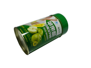 中国 ふた/カバーが付いている錫の食品包装の容器の緑の円形に金属をかぶせて下さい 工場
